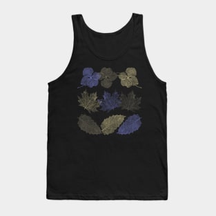 Blooming Skeletons - Nature's Elegance: Leaf and Flower Skeleton Symphony Tank Top